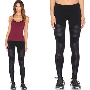 Alo Yoga Black Moto Leggings